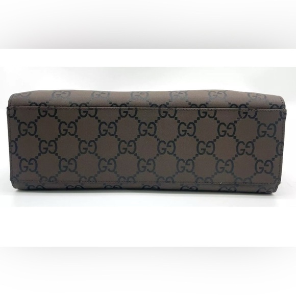 Authentic Gucci GG Canvas Brown Tote Bag with bamboo handles ECU COA included - Picture 5 of 17